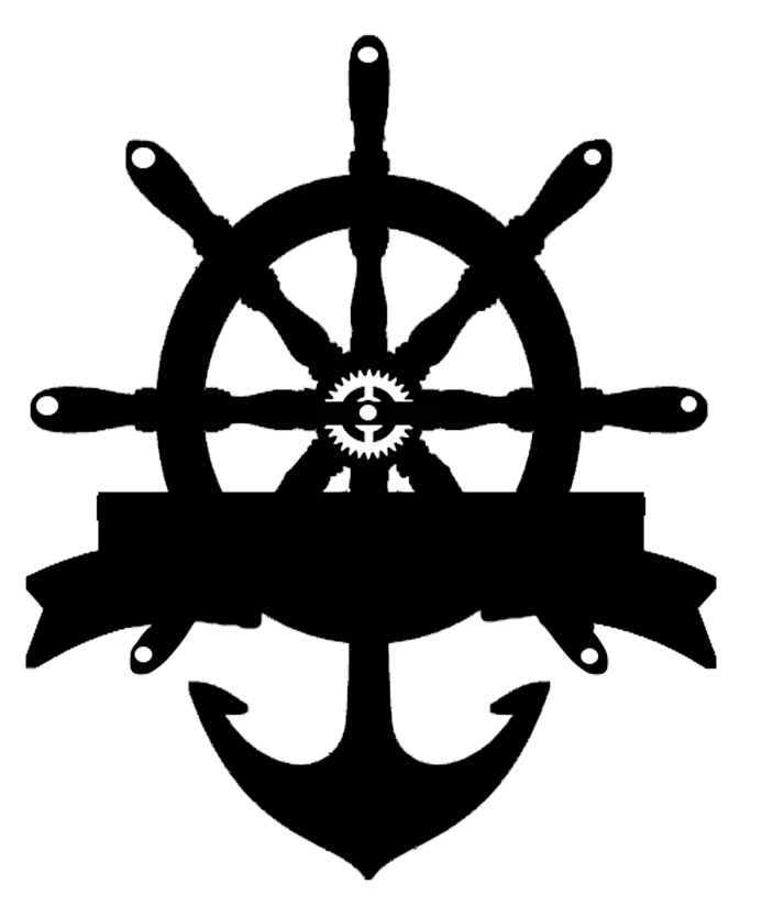 ships wheel banner 1  70mm x 45 mm pack of 10